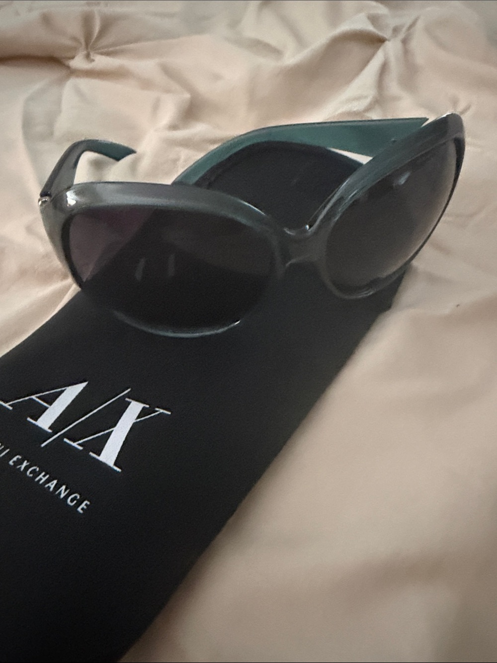 Armani Exchange Women's Dark Green Cat-Eye Sunglasses - Picture 3 of 6